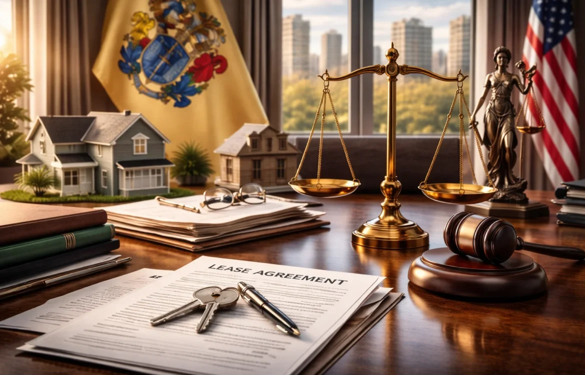 A visual overview of new jersey landlord tenant laws, highlighting rental agreements, property ownership, and legal protections for landlords and tenants in 2026.