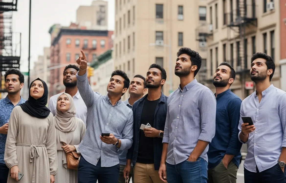 Diverse group searching for housing in the city. Check out Cheap Apartments in NYC: Your 2026 Guide to Affordable Rentals.