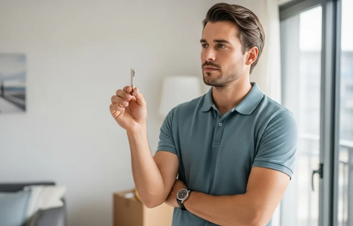 Man holds keys for Can I Sublet My Apartment? A Complete 2026 Guide to Your Rights.