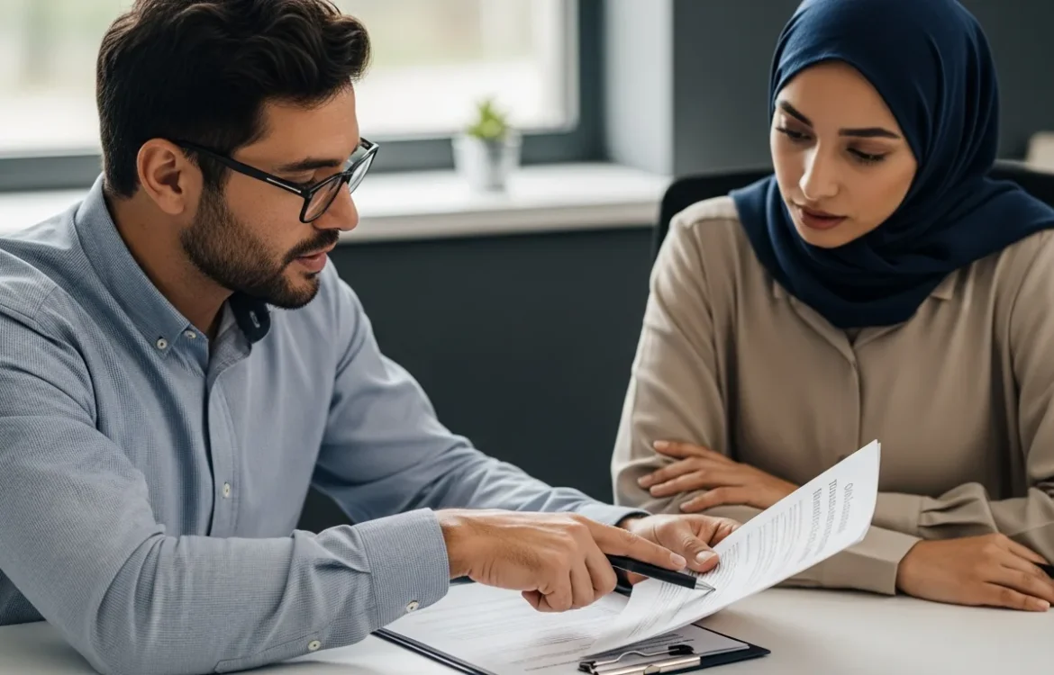 Legal expert explaining the Oklahoma Landlord Tenant Act: Your Complete 2026 Guide to a tenant during a meeting.