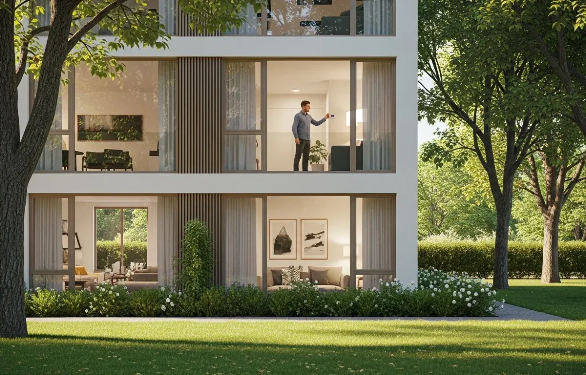 Ground-level brick units showing are garden apartments cheaper to heat or cool based on insulation and shading.