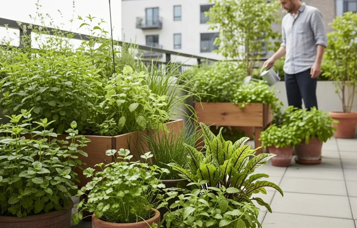 best herbs for apartment patio shade