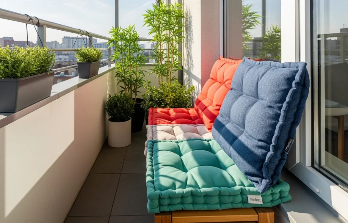 Tips on how to choose outdoor cushions for apartment balcony furniture to maximize comfort in a small urban space.