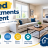 2 bed apartments for rent with modern living space and comfortable bedrooms